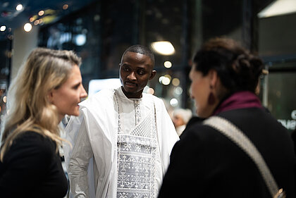 Eröffnung Famakan Magassa, Foyer, Kunsthaus Graz 2025