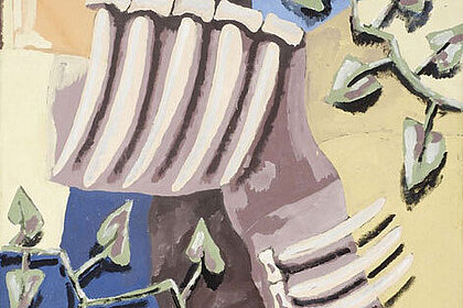 Leben und Sterben / Living and Dying, 1983, Tempera auf Leinwand / Tempera on canvas, 162 x 162 cm, Neue Galerie Graz am Universalmuseum Joanneum