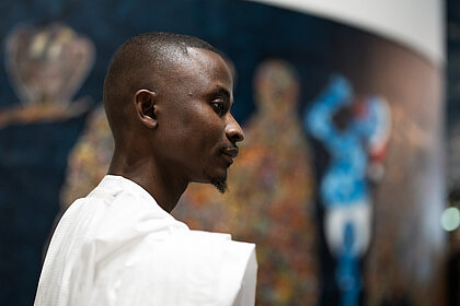 Eröffnung Famakan Magassa, Foyer, Kunsthaus Graz 2025